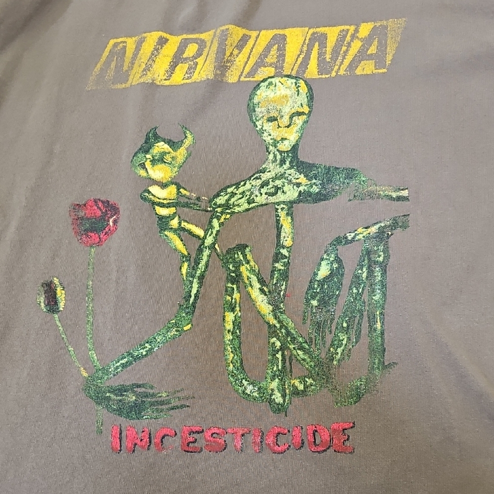 Nirvana Unplugged Graphic T-Shirt "INCESTICIDE"